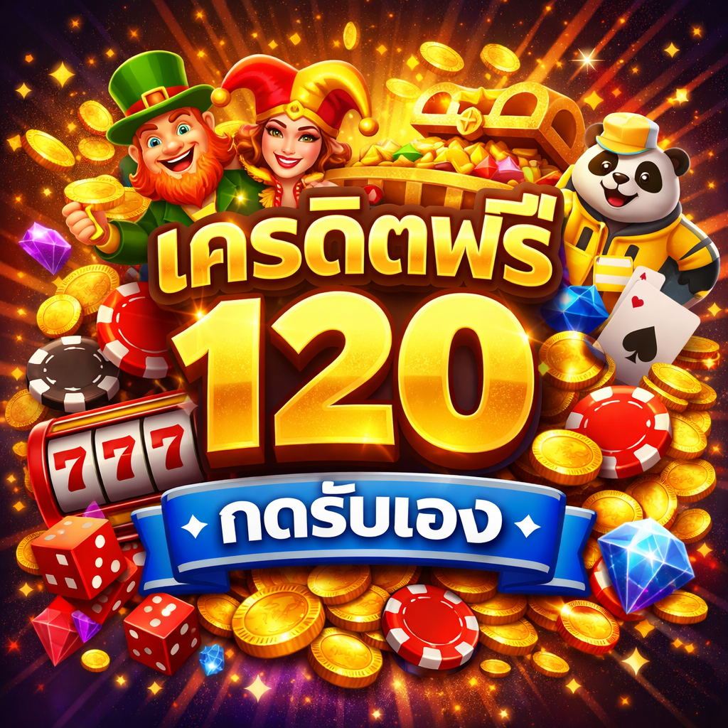 เครดิตฟรี 120 กดรับเอง