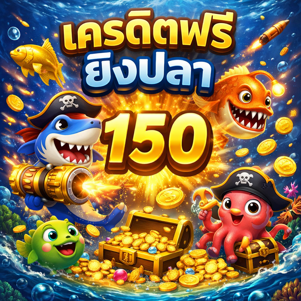 เครดิตฟรี ยิงปลา 150