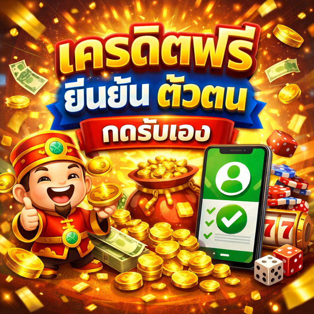 เครดิตฟรี ยืนยัน ตัว ตน กดรับเอง