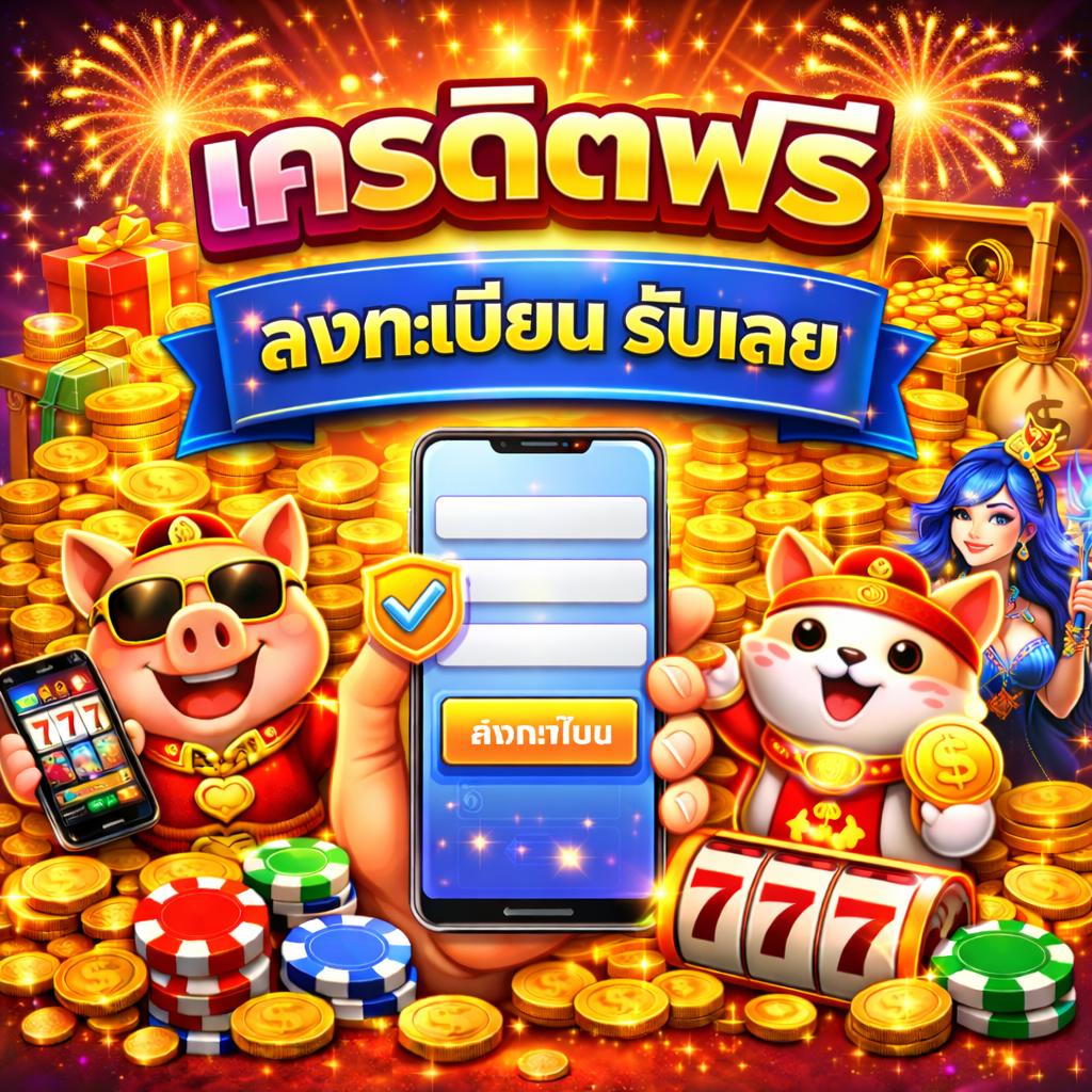 เครดิตฟรี ลงทะเบียน รับเลย โปรใหม่มาแรง ปี 2026 สมัครง่าย ได้จริง ตอบโจทย์ผู้เล่นยุคดิจิทัล