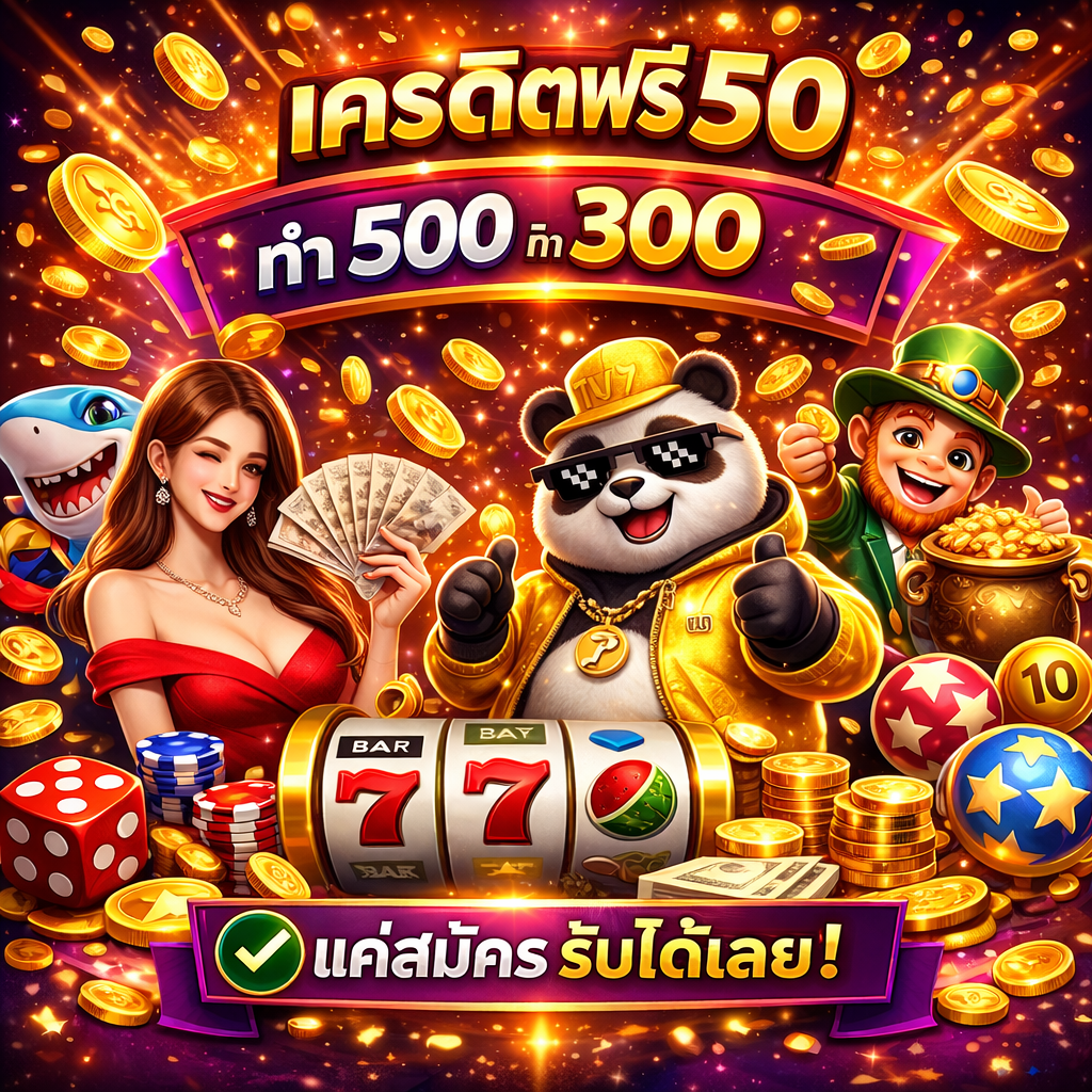 เครดิตฟรี50ถอนได้300 โปรสล็อตยอดฮิต 2026 สมัครง่าย ทดลองเล่นฟรี