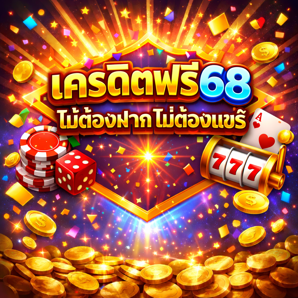 เครดิตฟรี68ไม่ต้องฝากไม่ต้องแชร์ โปรสล็อตแจกจริง สมัครง่าย ทดลองเล่นสล็อตฟรี