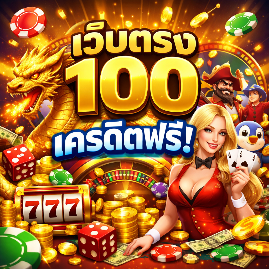 เว็บตรง 100 เครดิตฟรี