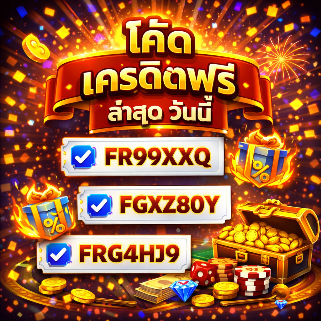 โค้ด เครดิตฟรี ล่าสุด วันนี้ แจกจริงหรือไม่ คู่มือรับโบนัสสล็อตและเทคนิคเล่นให้คุ้มในยุคดิจิทัล