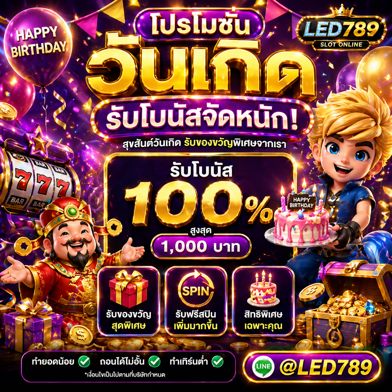 โปร โม ชั่ น วันเกิด สล็อต
