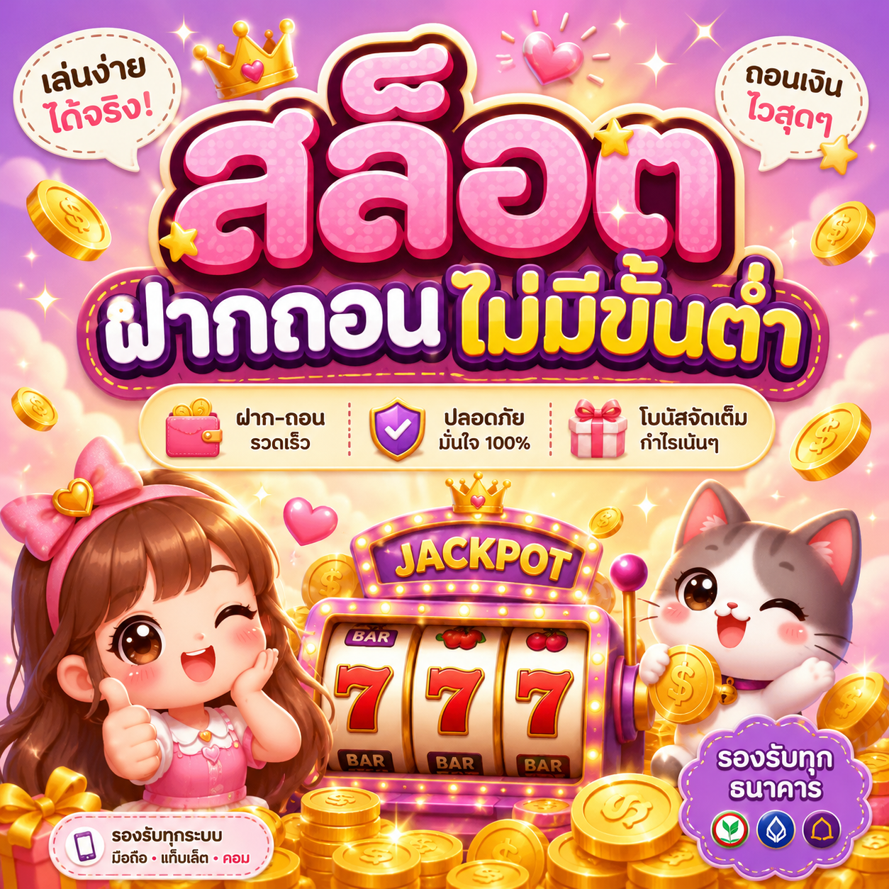 สล็อตฝากถอนไม่มีขั้นต่ำ