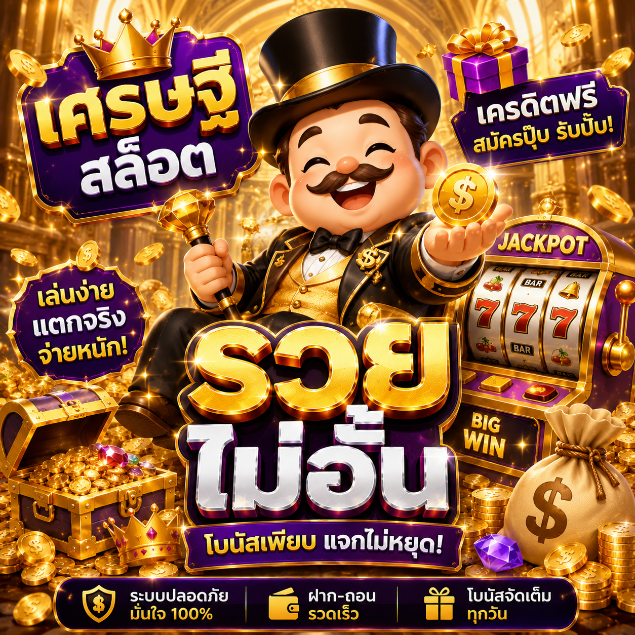 เศรษฐี สล็อต เครดิตฟรี
