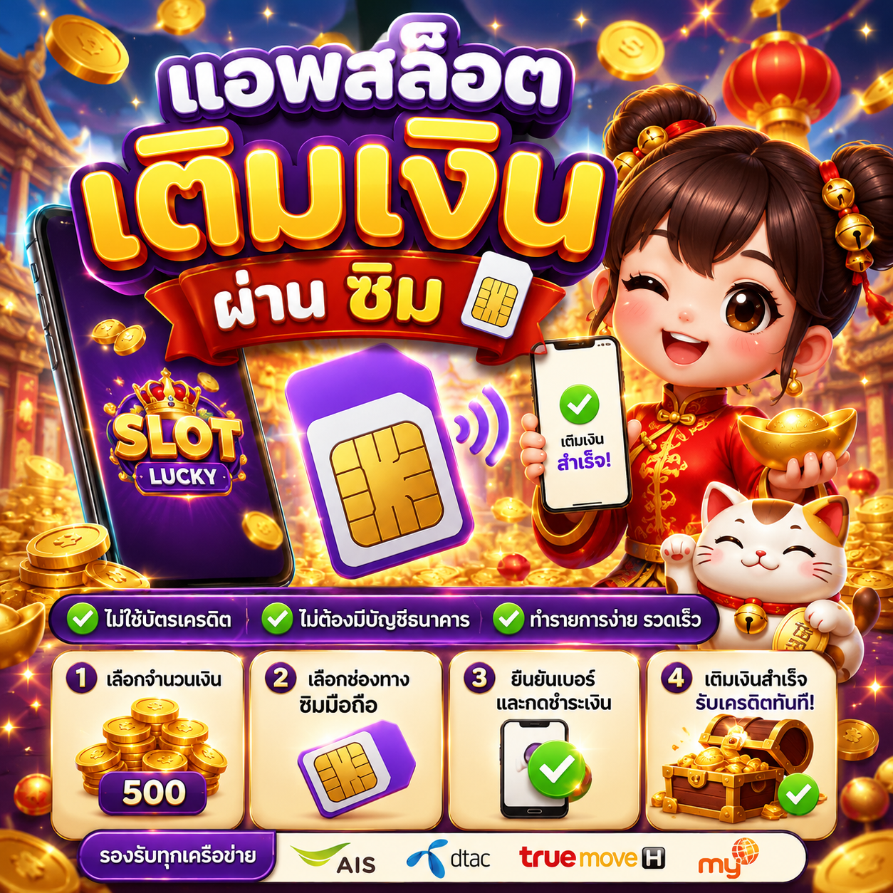 แอ พ สล็อต เติมเงิน ผ่าน ซิ ม